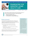 National Framework for Geriatric Excellence Overview Cover Image