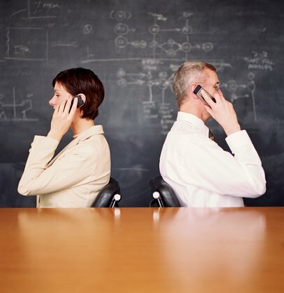 doc & nurse on phones